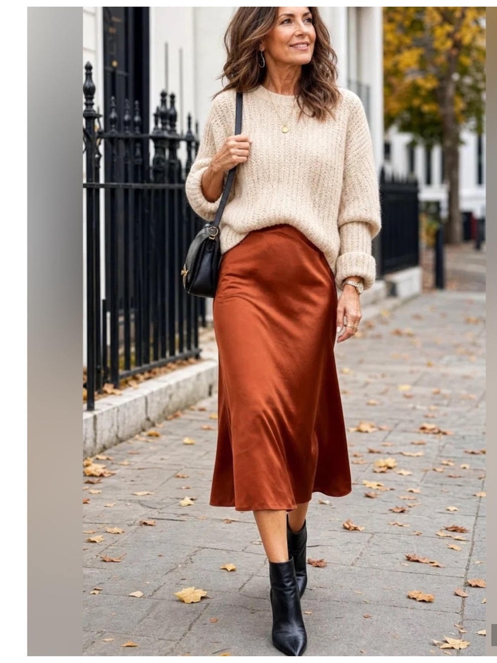 J. Crew Satin Midi Skirt in Copper/Rust Gwyneth Slip skirt bias cut XL